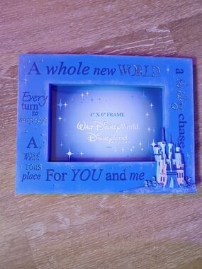 Disney Blue 'A Whole New World' Photo Frame